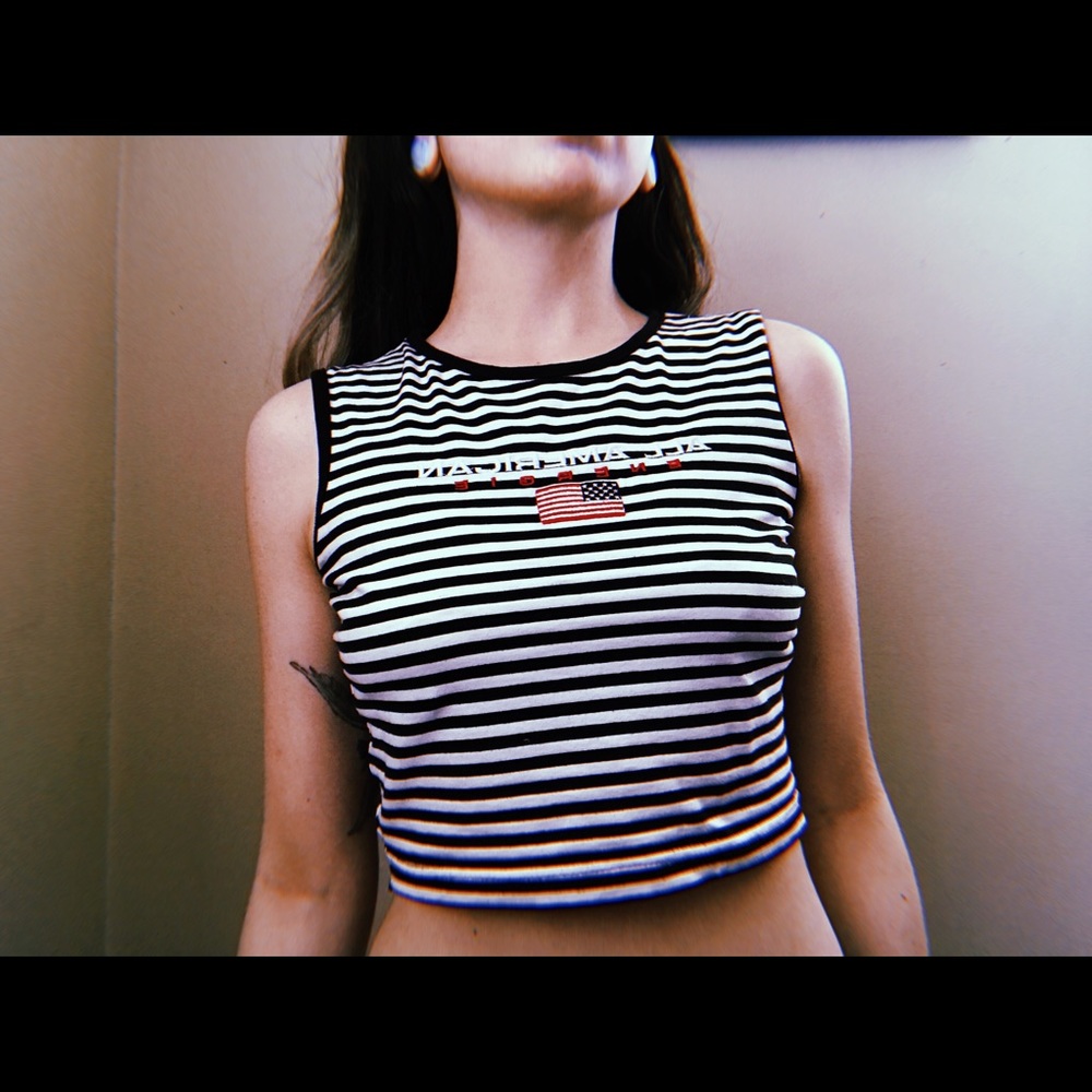 🇺🇸All American Energie Vintage Crop Top🇺🇸